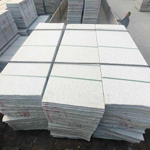 承德芝麻白毛板，石材毛板