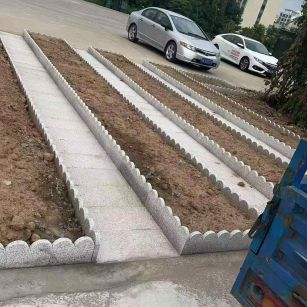 承德芝麻白花边石