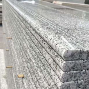 承德芝麻白楼梯踏步 花岗岩楼梯板材