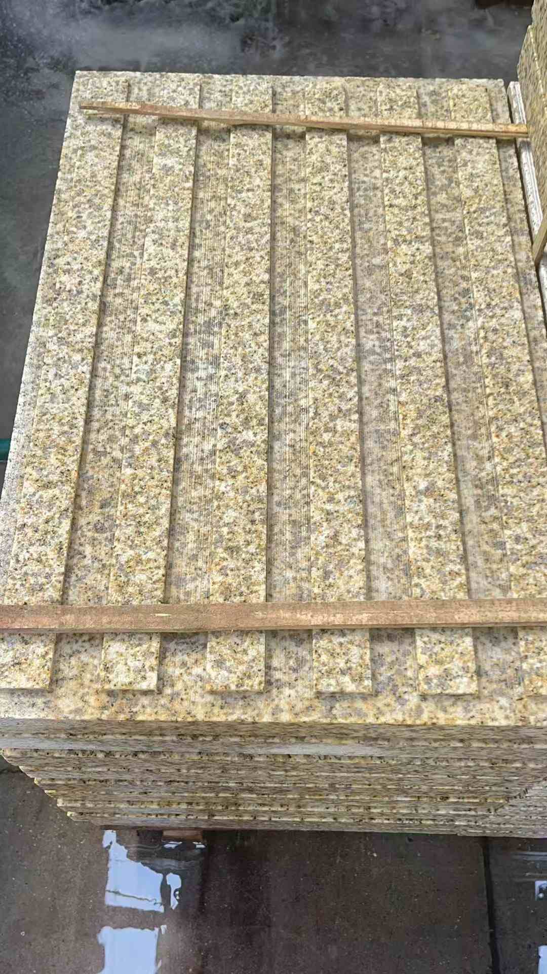 承德黄金麻盲道 石材盲道