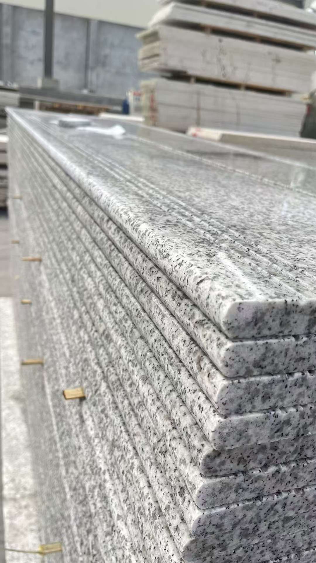 承德芝麻白楼梯踏步 花岗岩楼梯板材