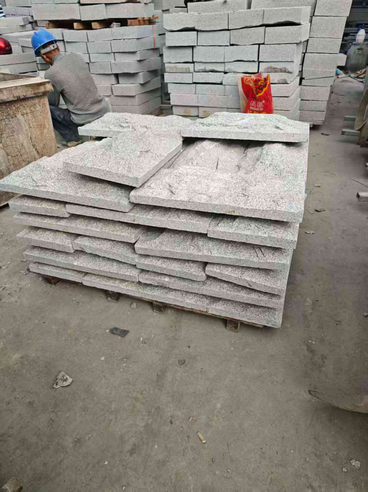 承德芝麻白蘑菇石，自然面